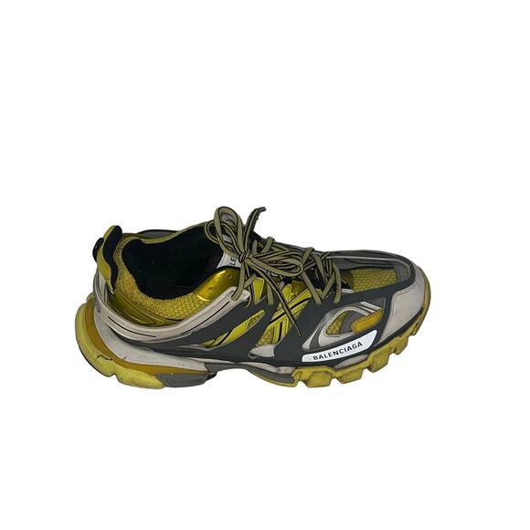 Balenciaga Men\'s Yellow & Grey Track Sneakers Size 12 main image 4